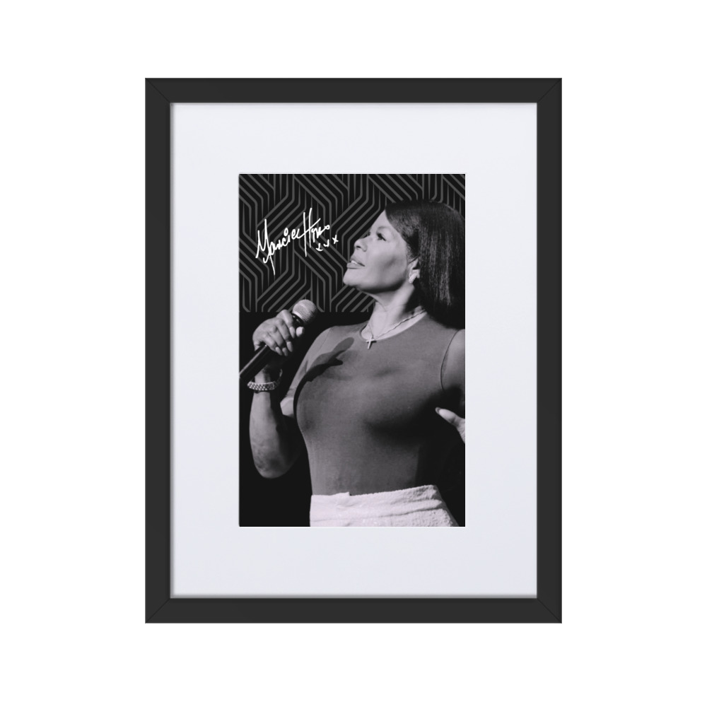 Marcia Hines Framed Poster with Signature