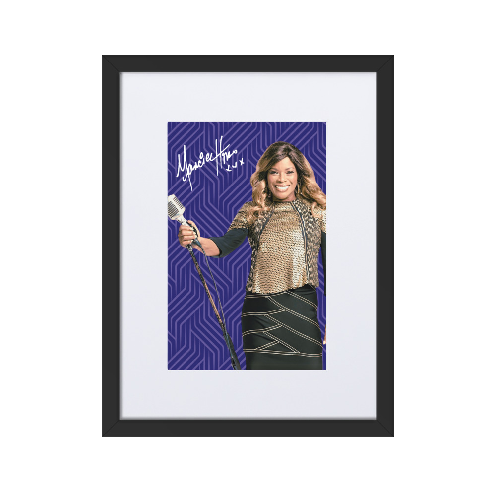 Marcia Hines Framed Poster with Signature